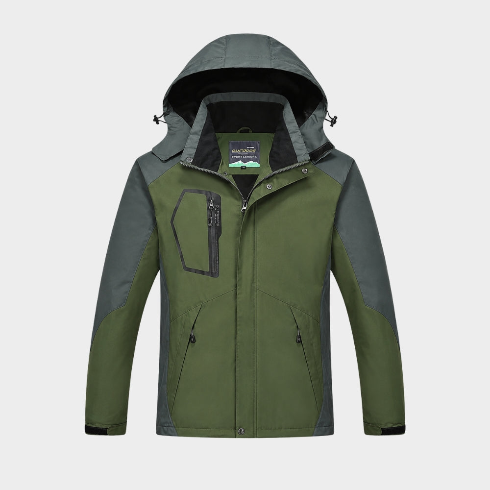 unisex hooded windproof waterproof hiking jacket