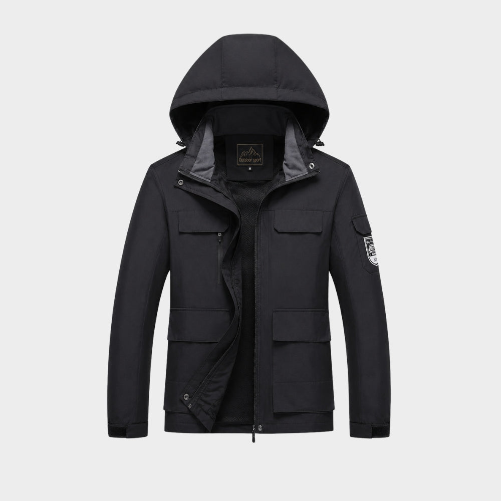unisex hooded windproof waterproof hiking jacket