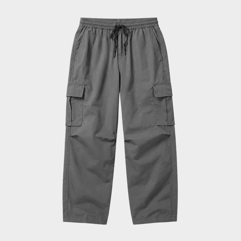 lightweight quick dry hiking cargo trousers elastic waist