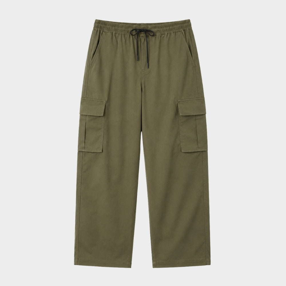 lightweight quick dry hiking cargo trousers elastic waist