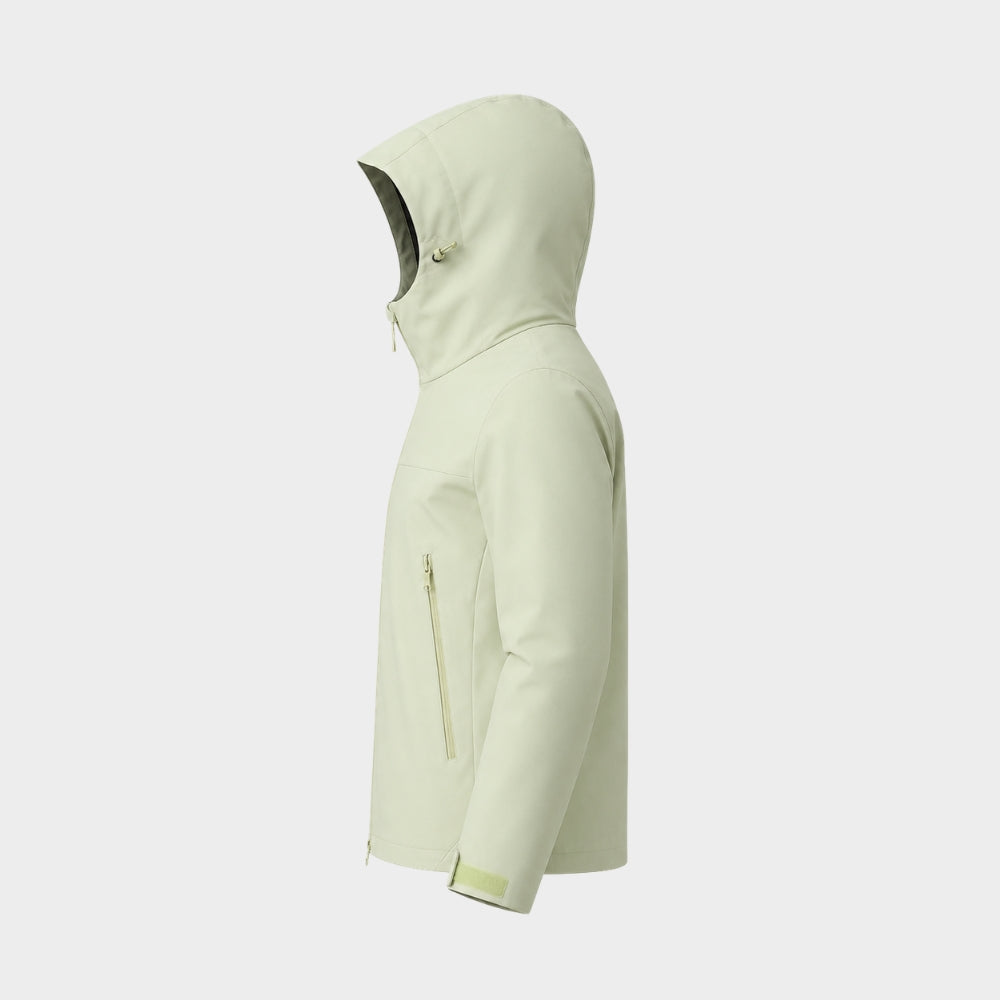 unisex waterproof windproof hiking jacket hooded
