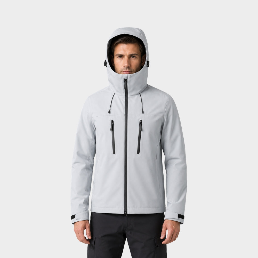unisex hooded waterproof windbreaker jacket outdoor