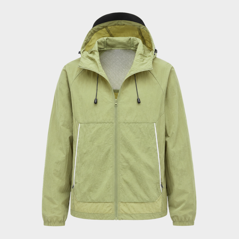 unisex lightweight sun protective waterproof hiking jacket