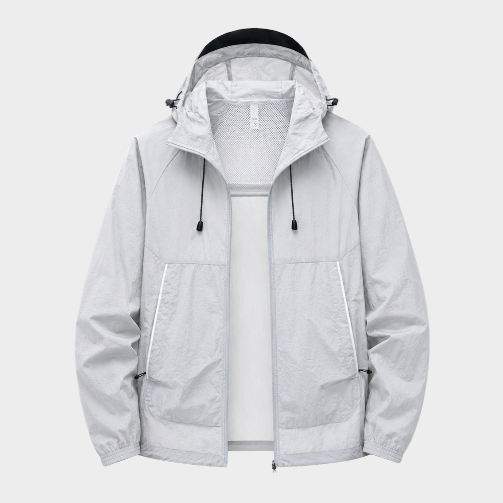 unisex lightweight sun protective waterproof hiking jacket