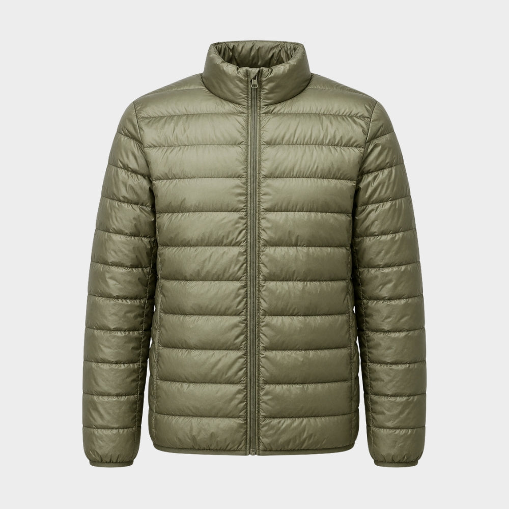 mens ultralight hooded down jacket packable warm