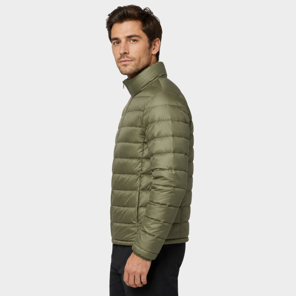 mens ultralight hooded down jacket packable warm