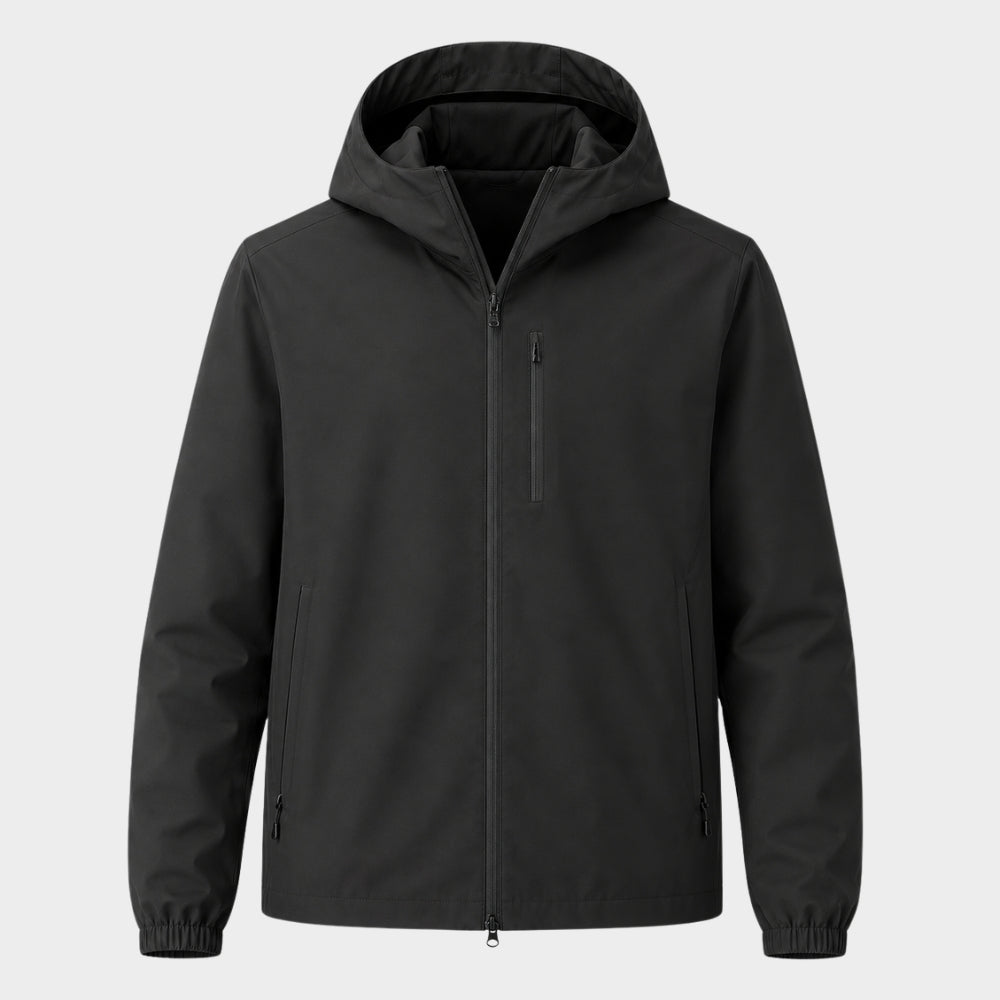 mens lightweight waterproof softshell hooded jacket