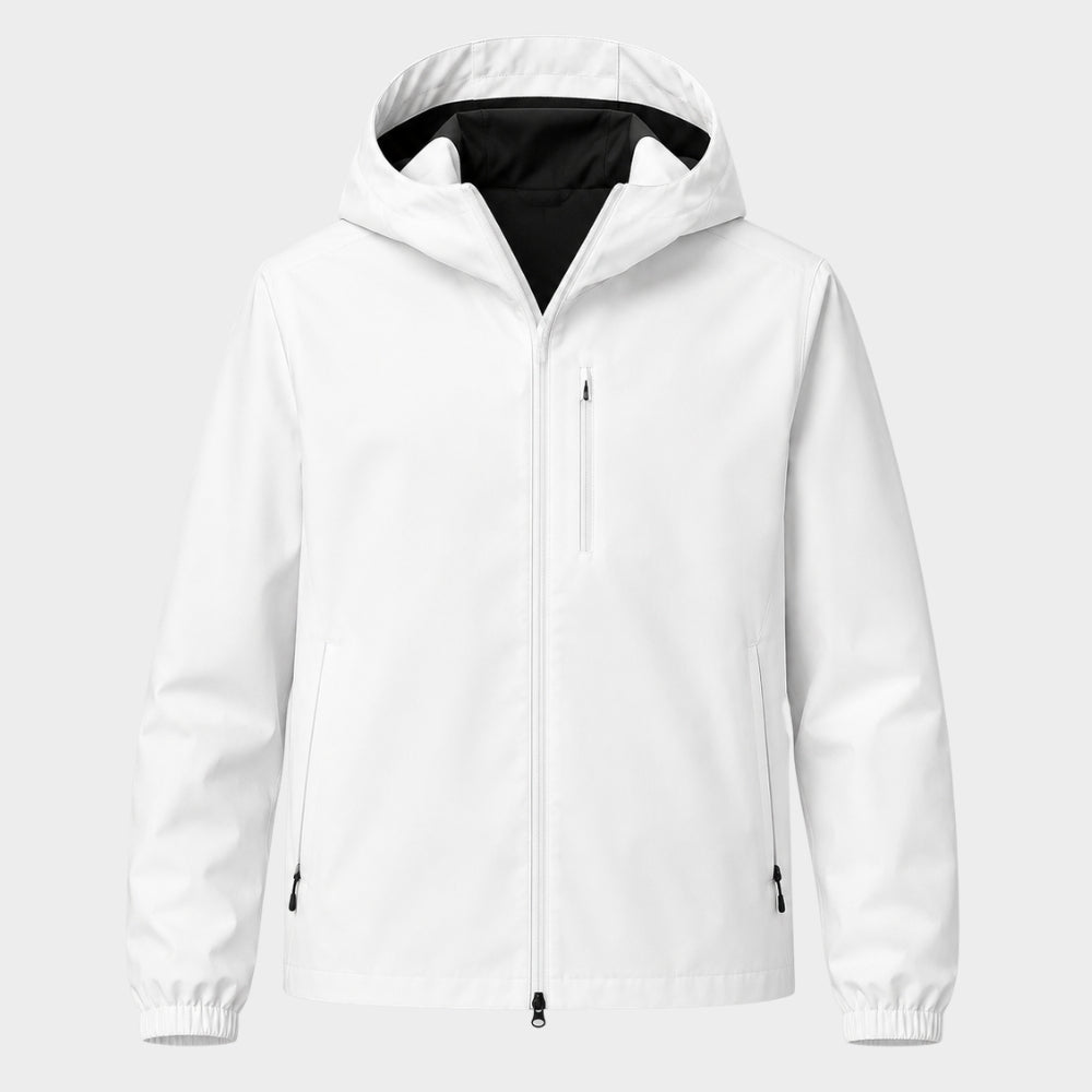 mens lightweight waterproof softshell hooded jacket