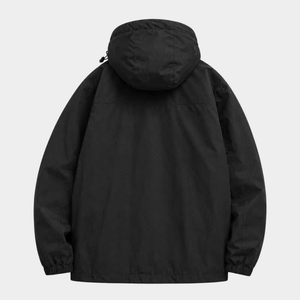 mens lightweight waterproof hooded windbreaker jacket
