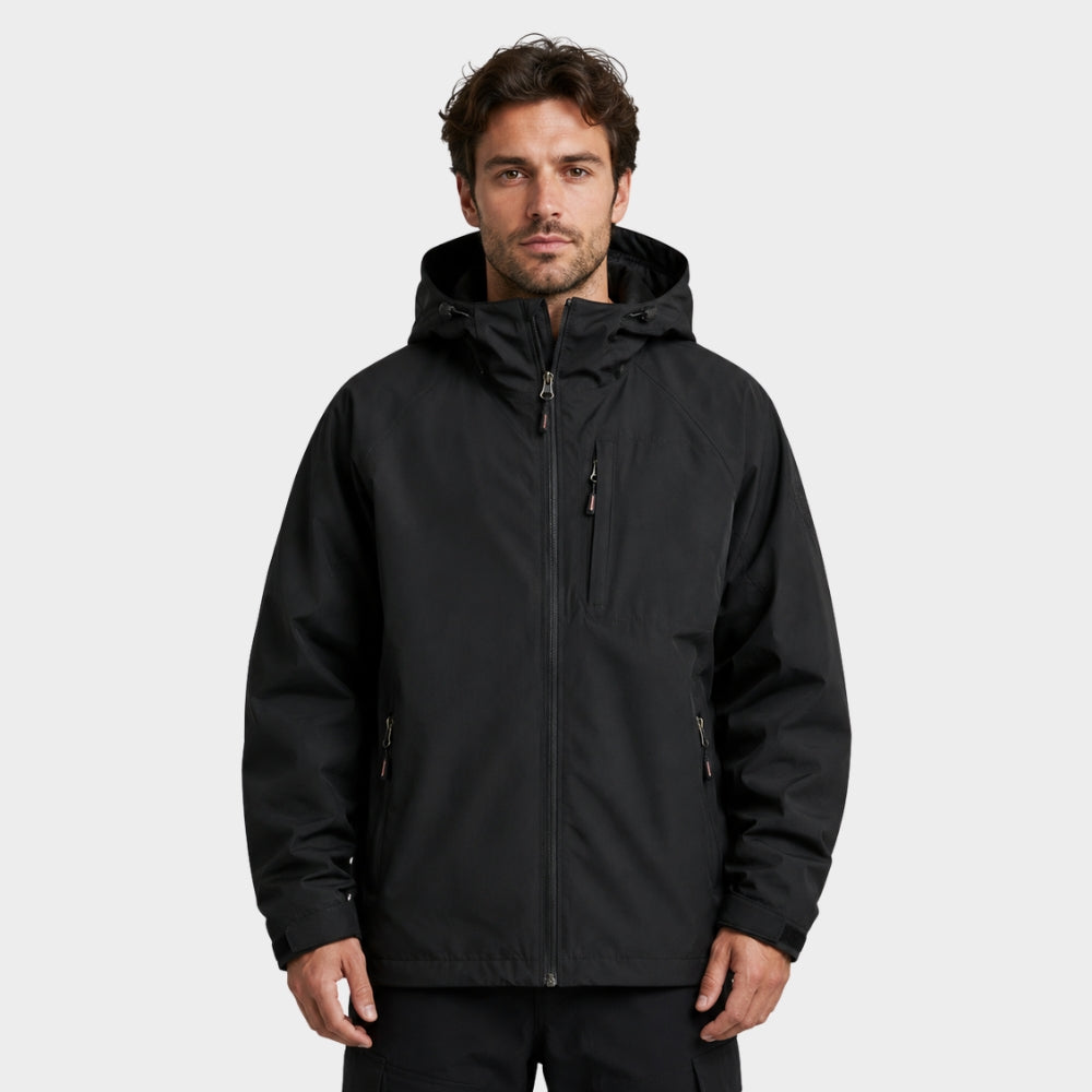 mens lightweight waterproof hooded windbreaker jacket