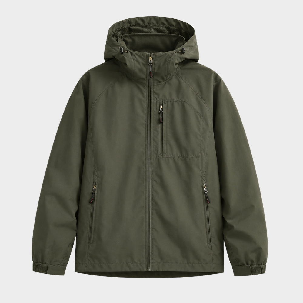 mens lightweight waterproof hooded windbreaker jacket