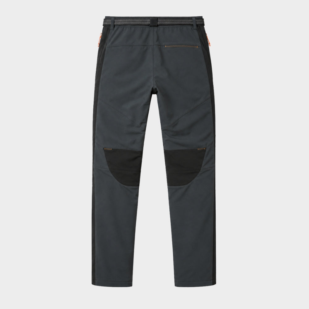 mens fleece lined waterproof hiking trousers winter windproof