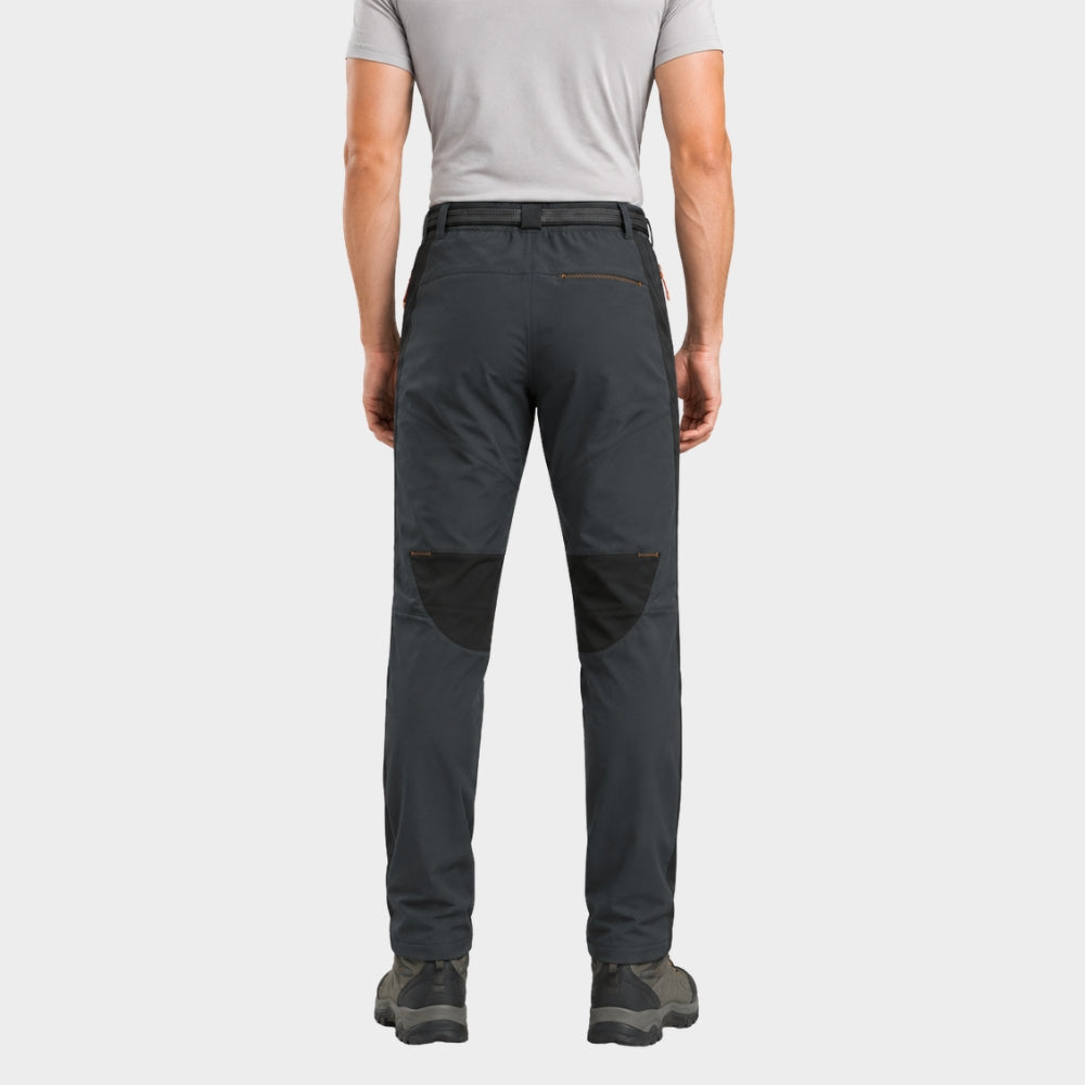 mens fleece lined waterproof hiking trousers winter windproof