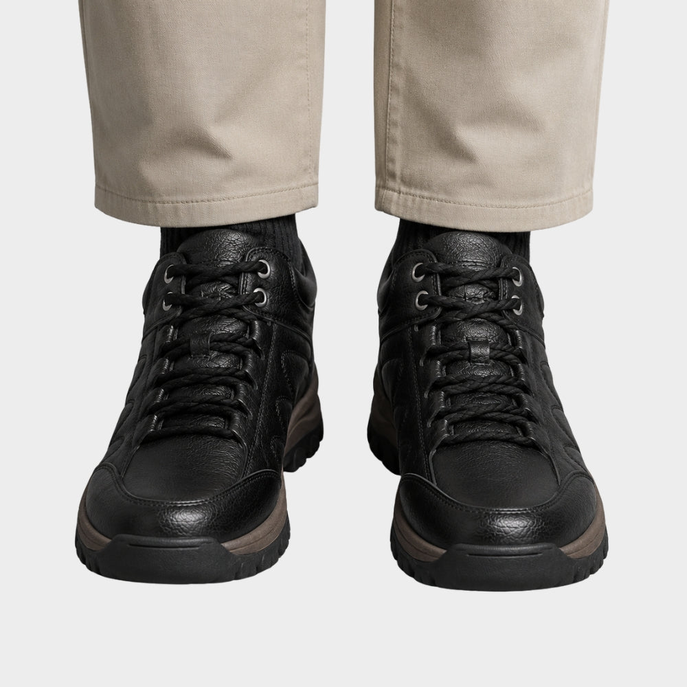 mens winter fleece lined hiking boots anti slip