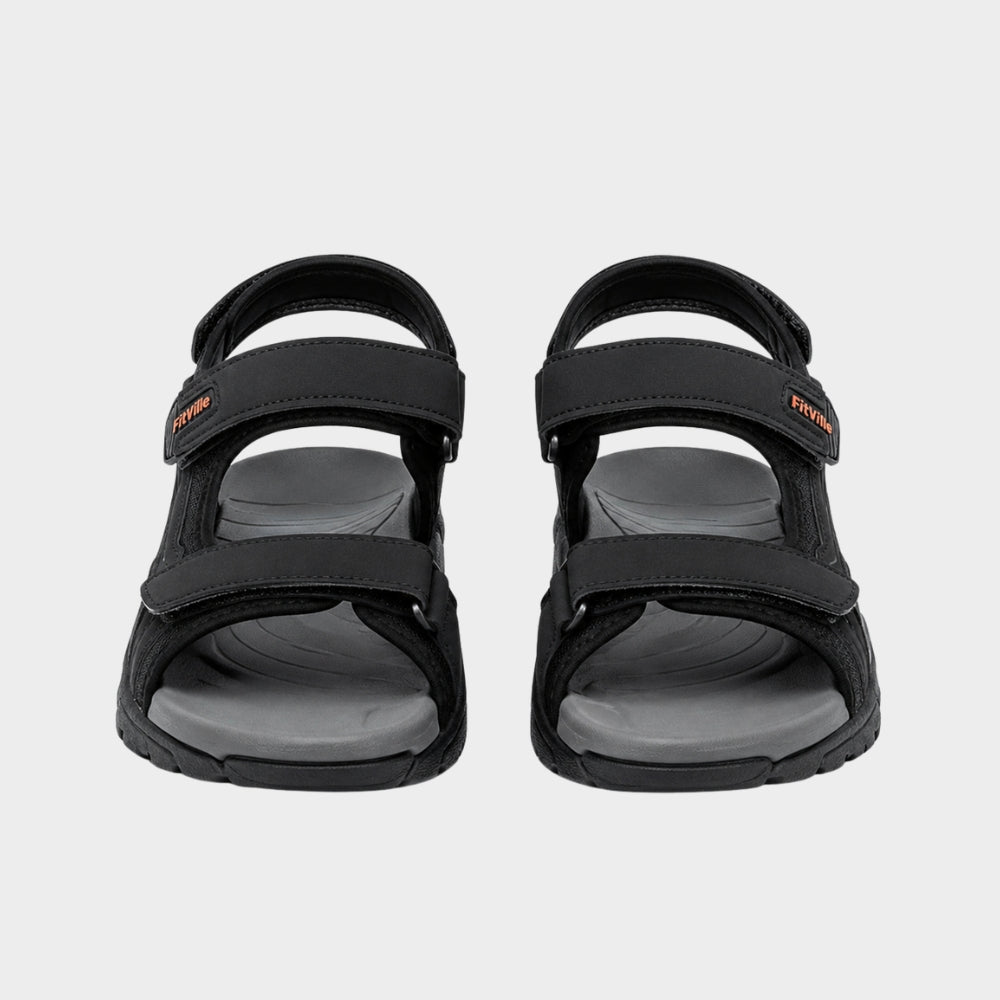 mens walking sandals with arch support wide fit