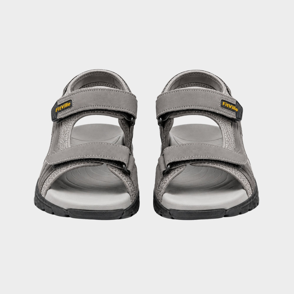 mens walking sandals with arch support wide fit