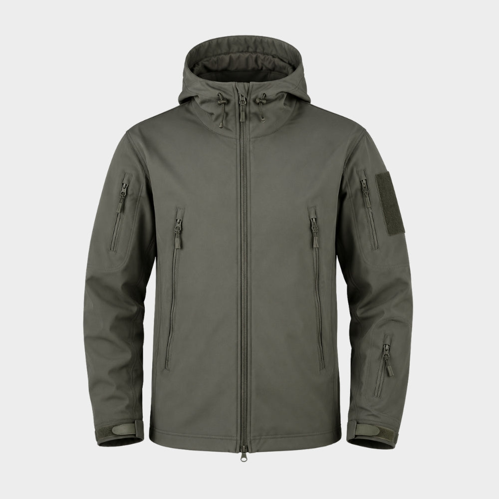 mens tactical softshell jacket hooded windproof waterproof