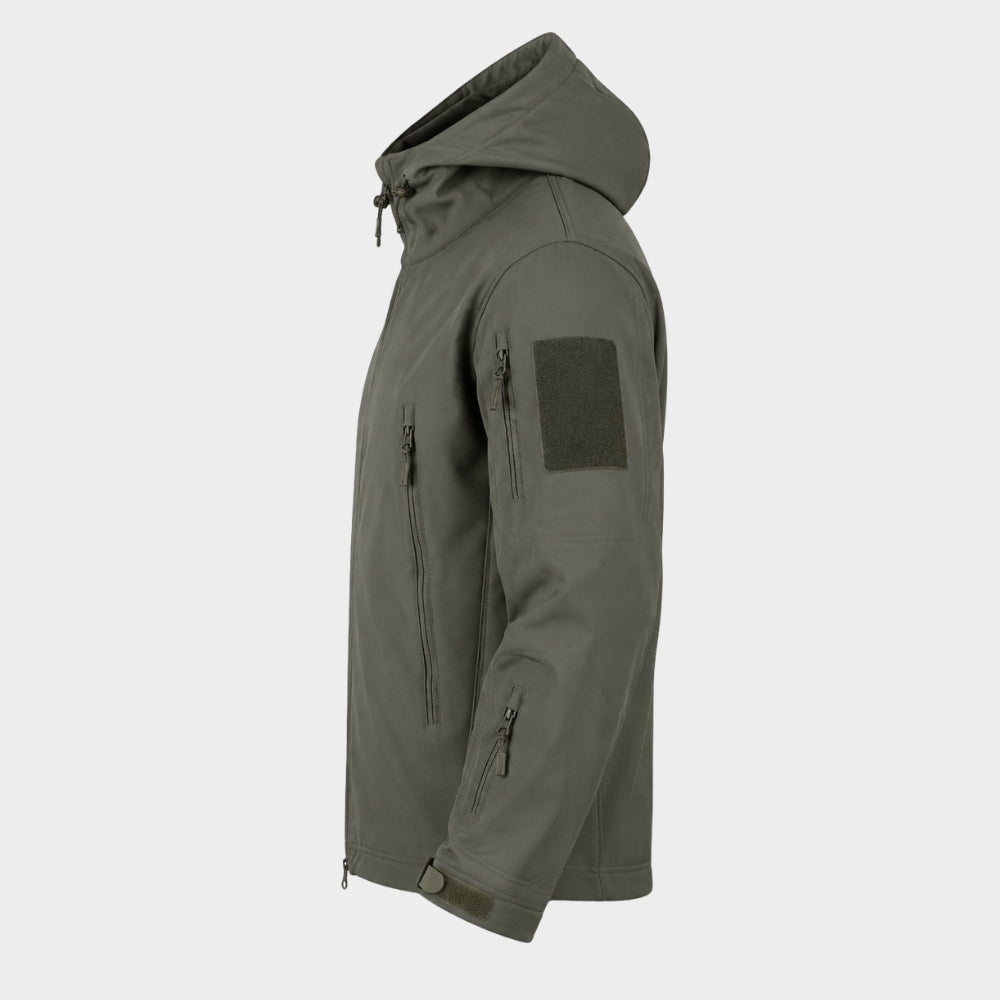 mens tactical softshell jacket hooded windproof waterproof