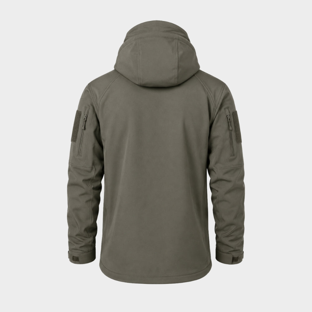mens tactical softshell jacket hooded windproof waterproof
