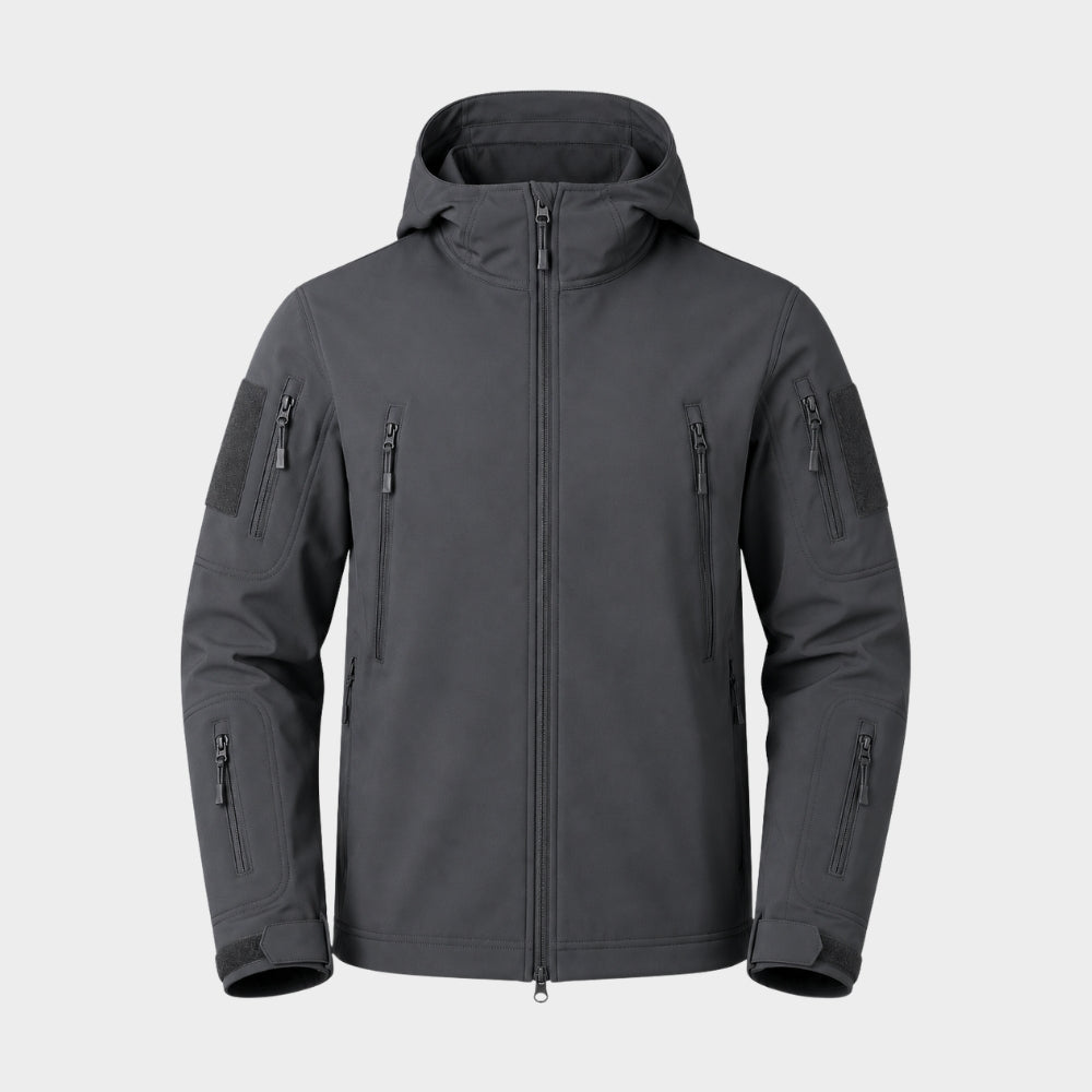 mens tactical softshell jacket hooded windproof waterproof