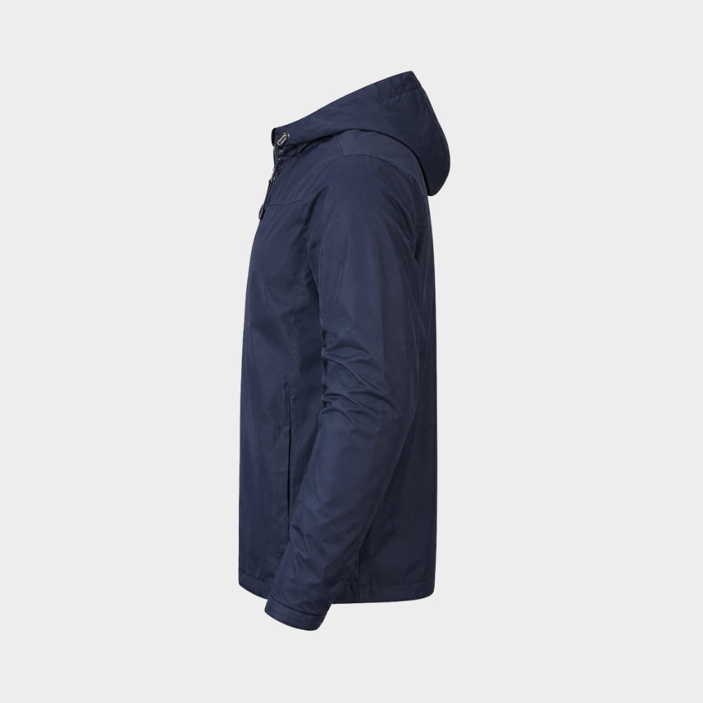 mens hooded outdoor rain jacket lightweight sports coat