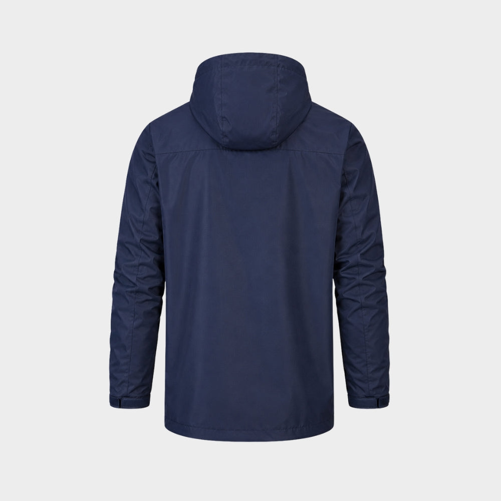 mens hooded outdoor rain jacket lightweight sports coat