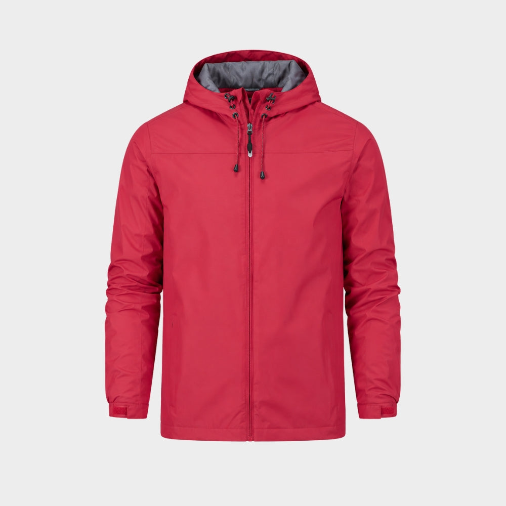 mens hooded outdoor rain jacket lightweight sports coat