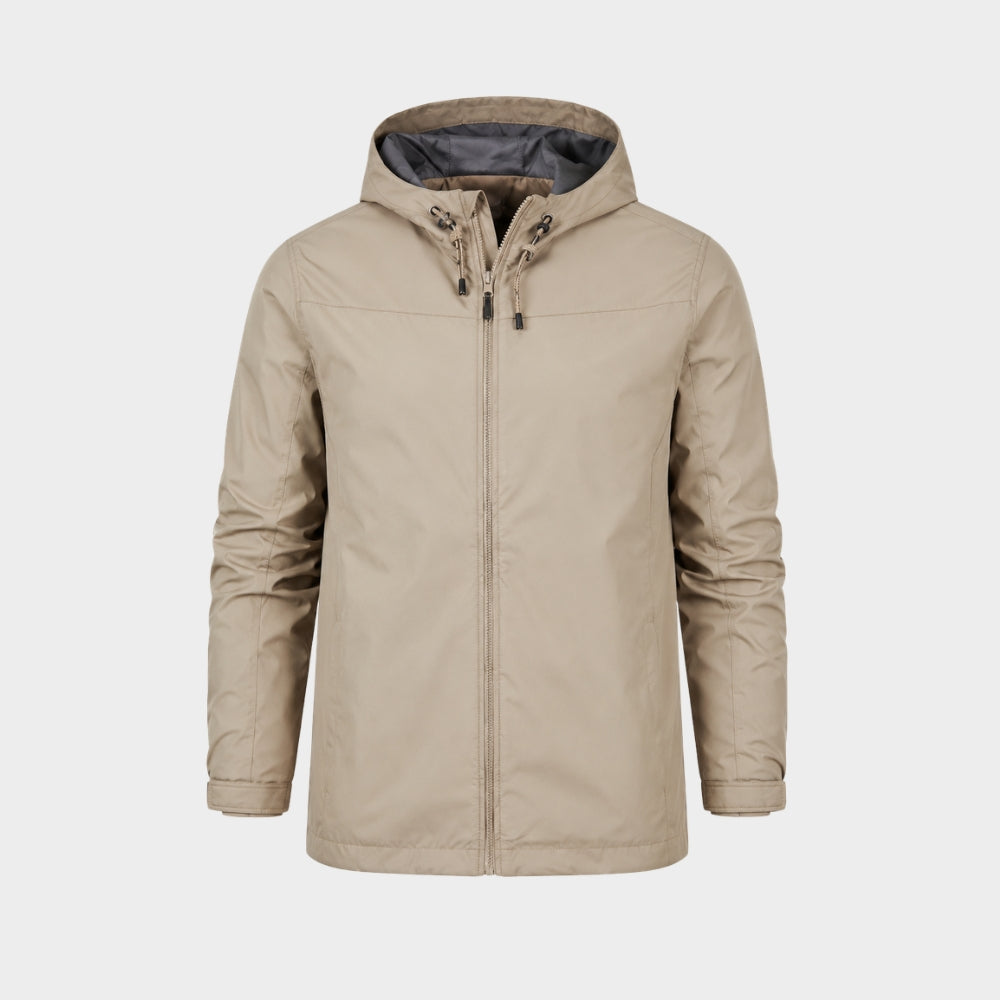 mens hooded outdoor rain jacket lightweight sports coat