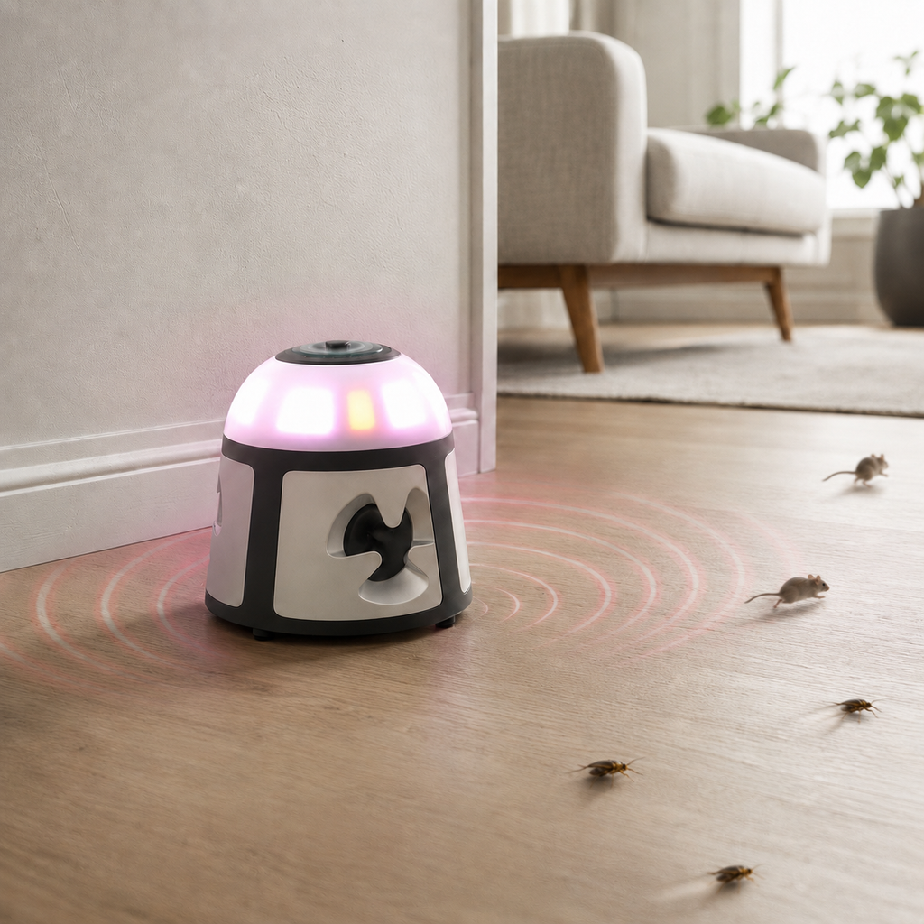 360 degree ultrasonic rodent repeller indoor device