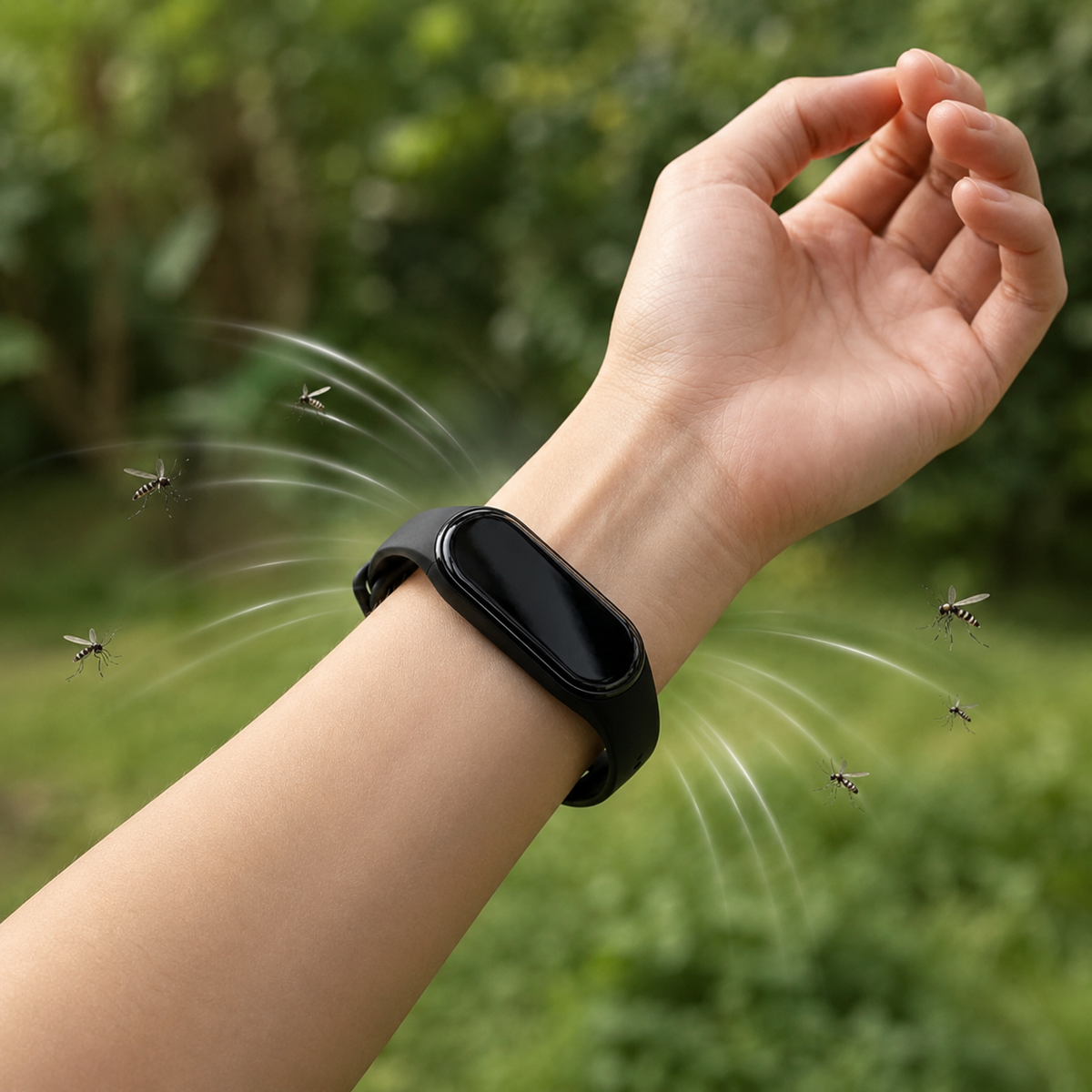 portable ultrasonic mosquito repellent wristband outdoor