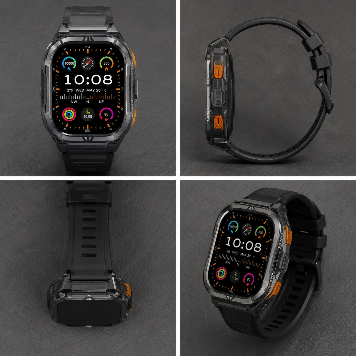 GPS running smartwatch AMOLED waterproof sports watch