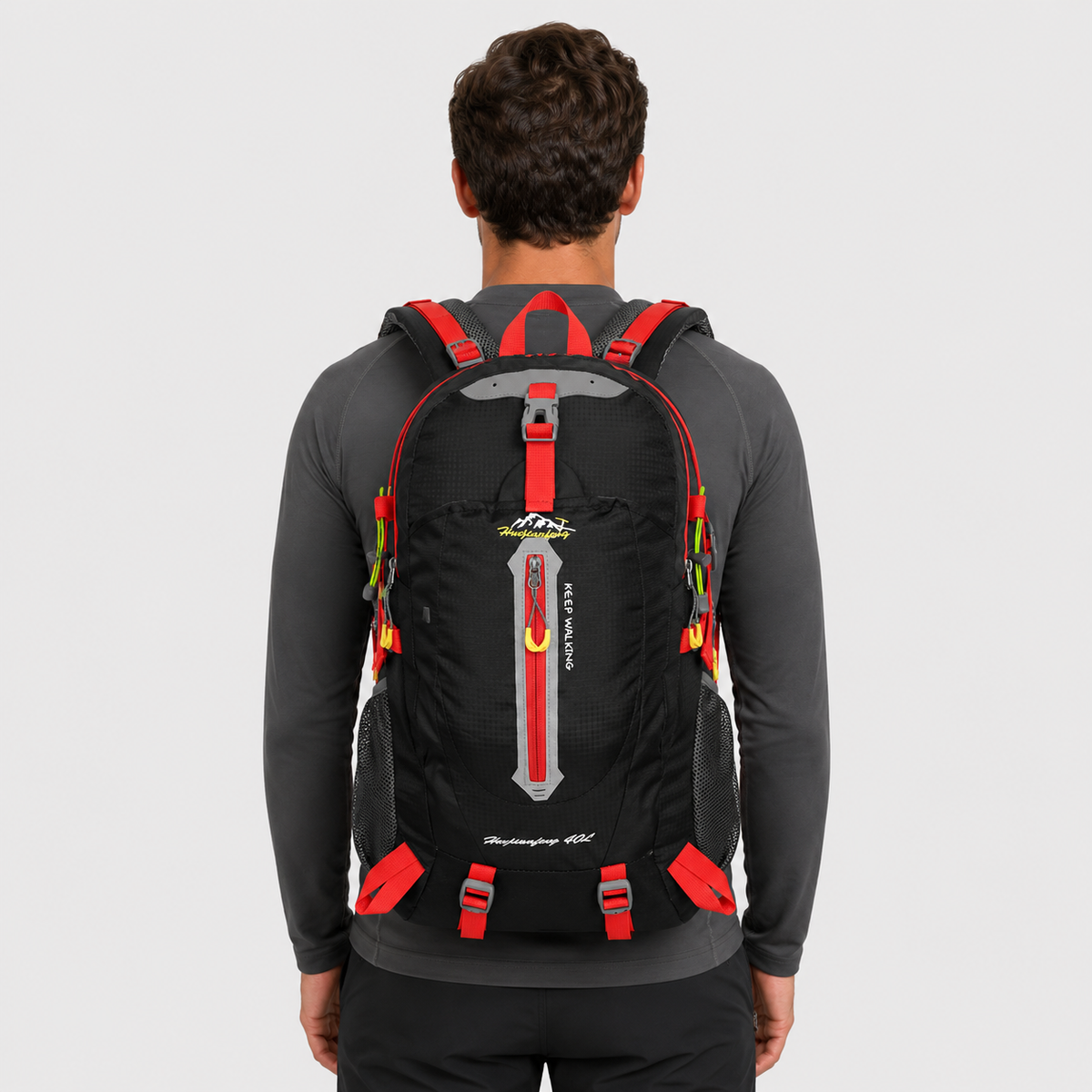 40L hiking backpack water resistant travel daypack