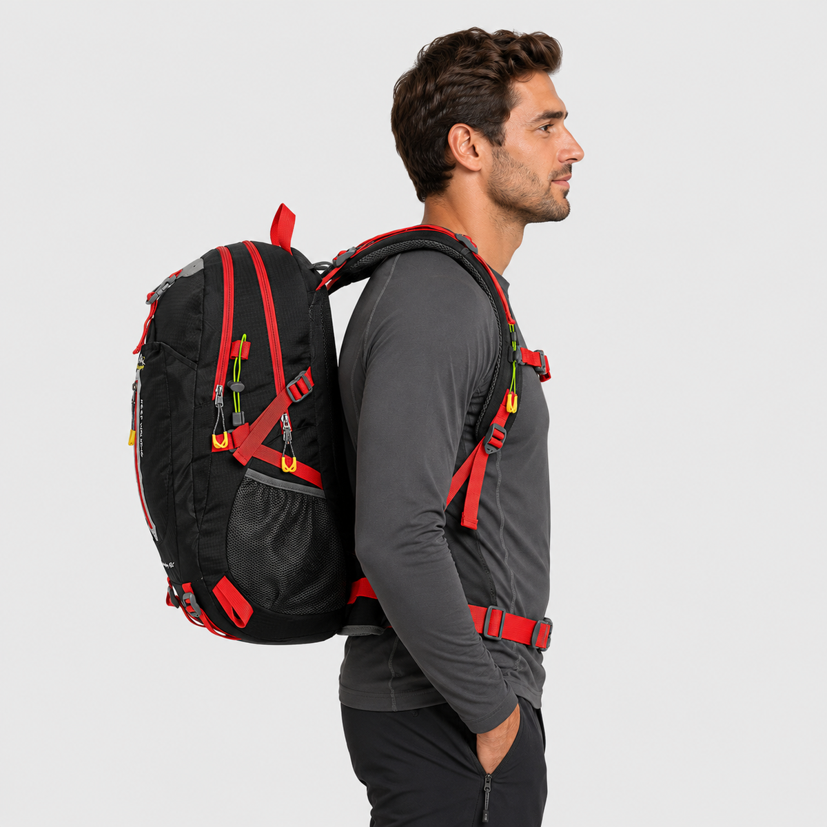 40L hiking backpack water resistant travel daypack
