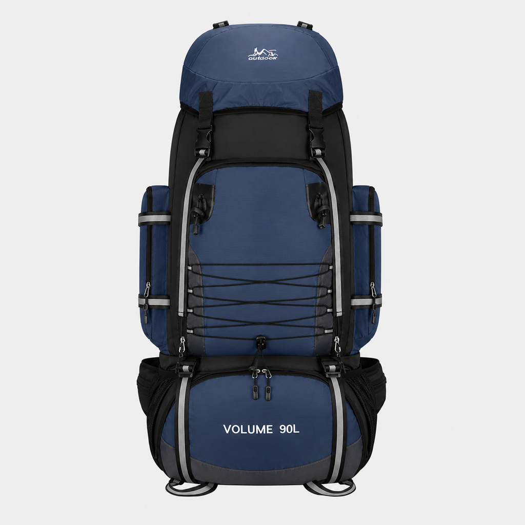 90L waterproof hiking backpack large capacity trekking pack