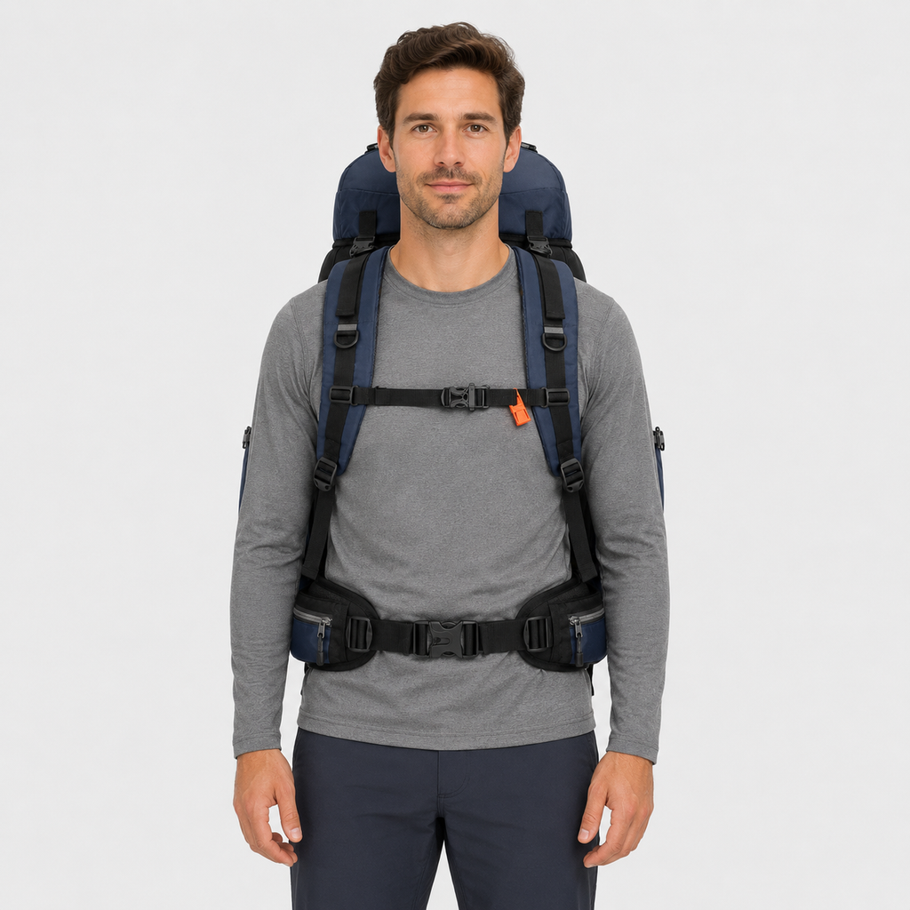 90L waterproof hiking backpack large capacity trekking pack