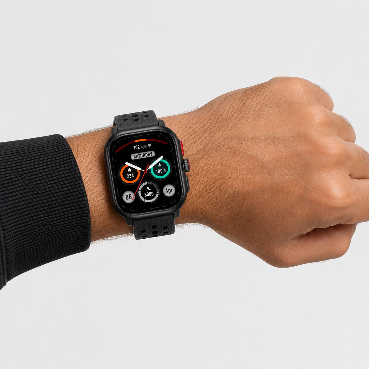 GPS running smartwatch with Bluetooth call fitness tracker