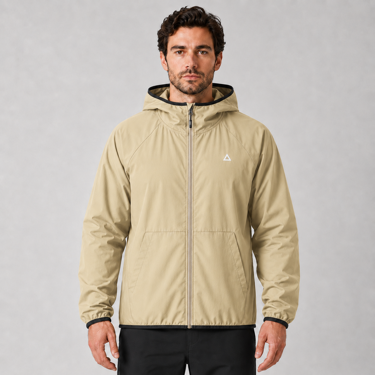 mens hooded windproof outdoor jacket quick dry