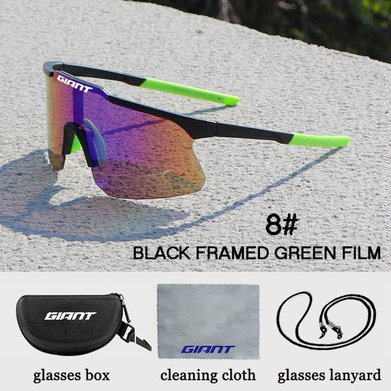 anti fog UV400 cycling sports sunglasses shield lens eyewear