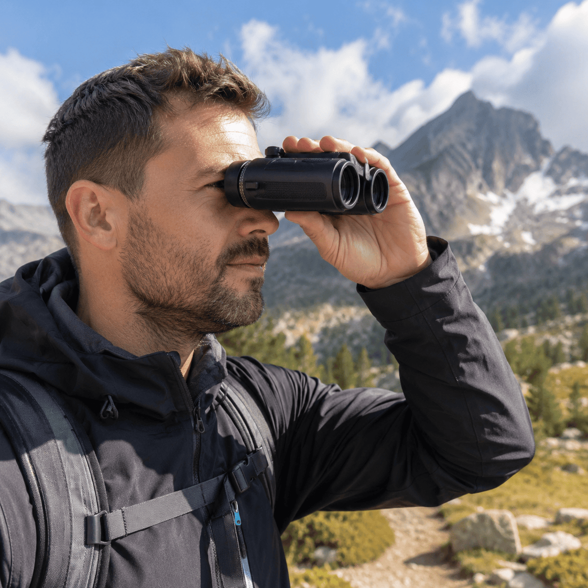 Hiking Camping 12x42 hiking binoculars waterproof long range