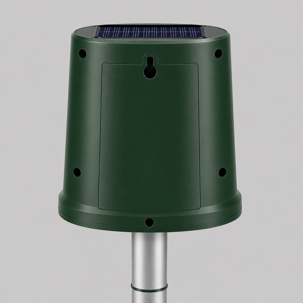 Hiking Camping 360 degree solar ultrasonic pest repellent for outdoor animals