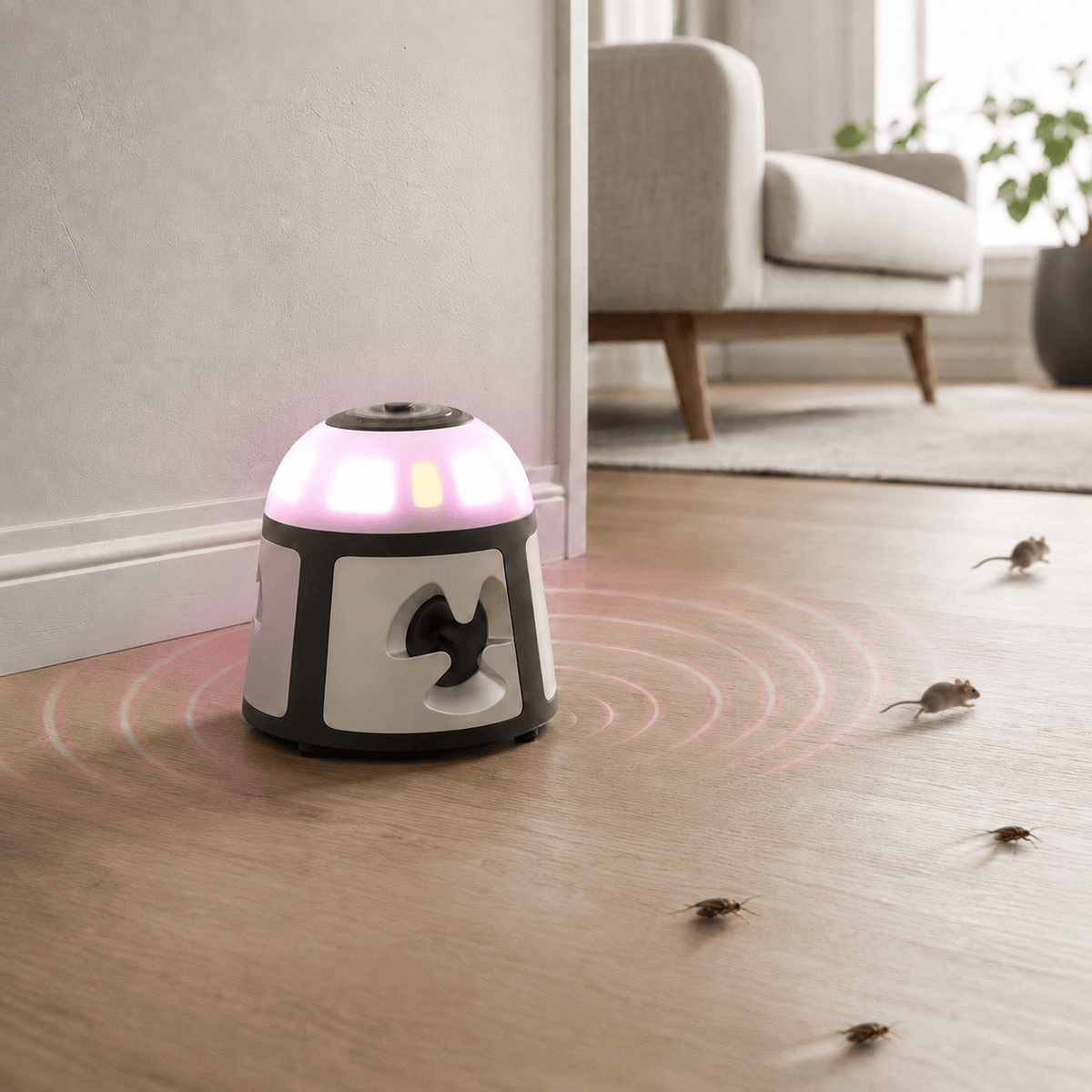 Hiking Camping 360 degree ultrasonic rodent repeller indoor device