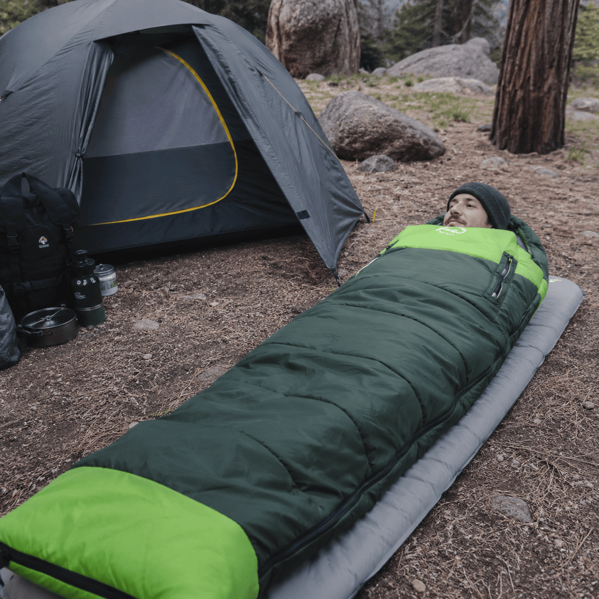 Hiking Camping 4 season splicing sleeping bag adult camping travel