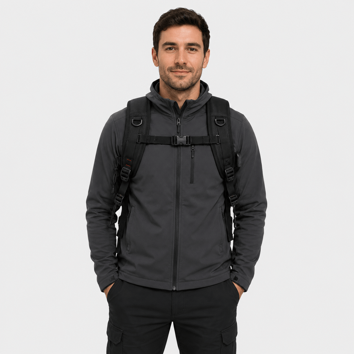 Hiking Camping 40L hiking backpack with USB charging port travel