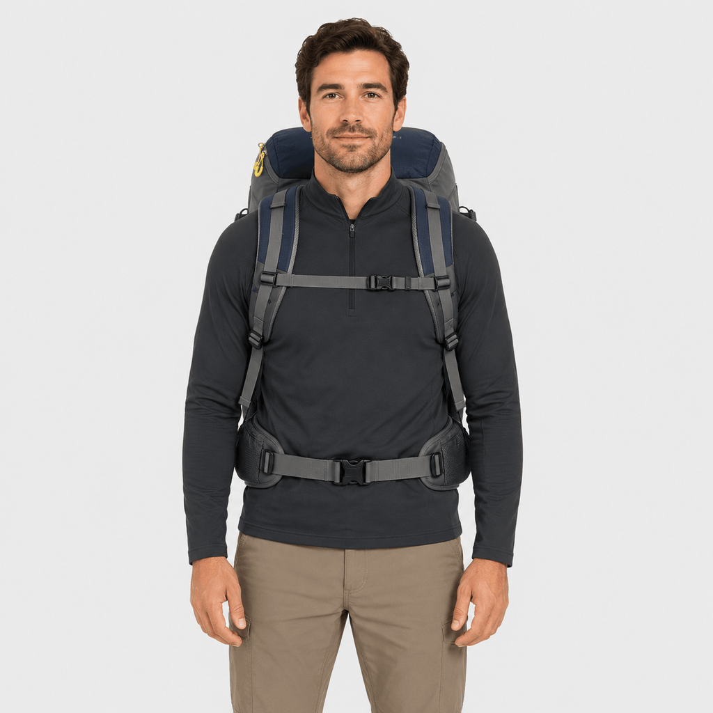 Hiking Camping 50L hiking backpack waterproof travel trekking rucksack