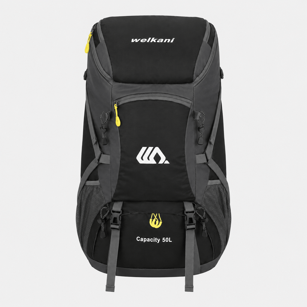 Hiking Camping 50L hiking backpack with shoe compartment trekking