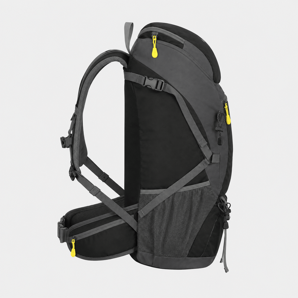Hiking Camping 50L hiking backpack with shoe compartment trekking