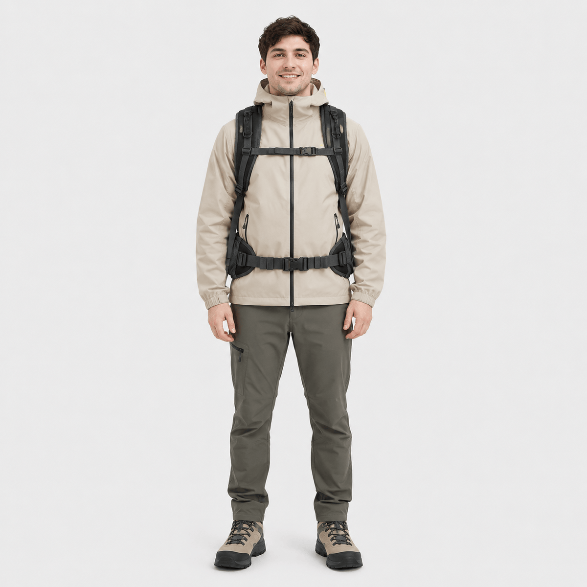 Hiking Camping 50L hiking backpack with shoe compartment trekking