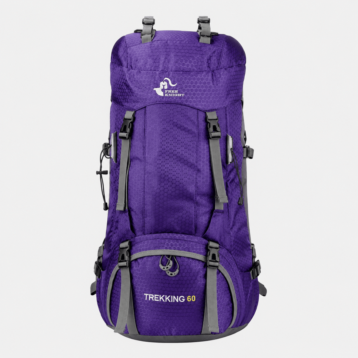 Hiking Camping 60L hiking backpack with rain cover trekking pack