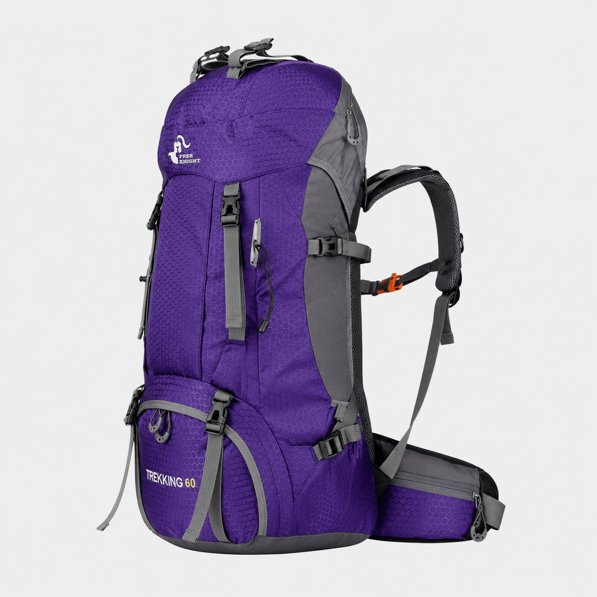 Hiking Camping 60L hiking backpack with rain cover trekking pack