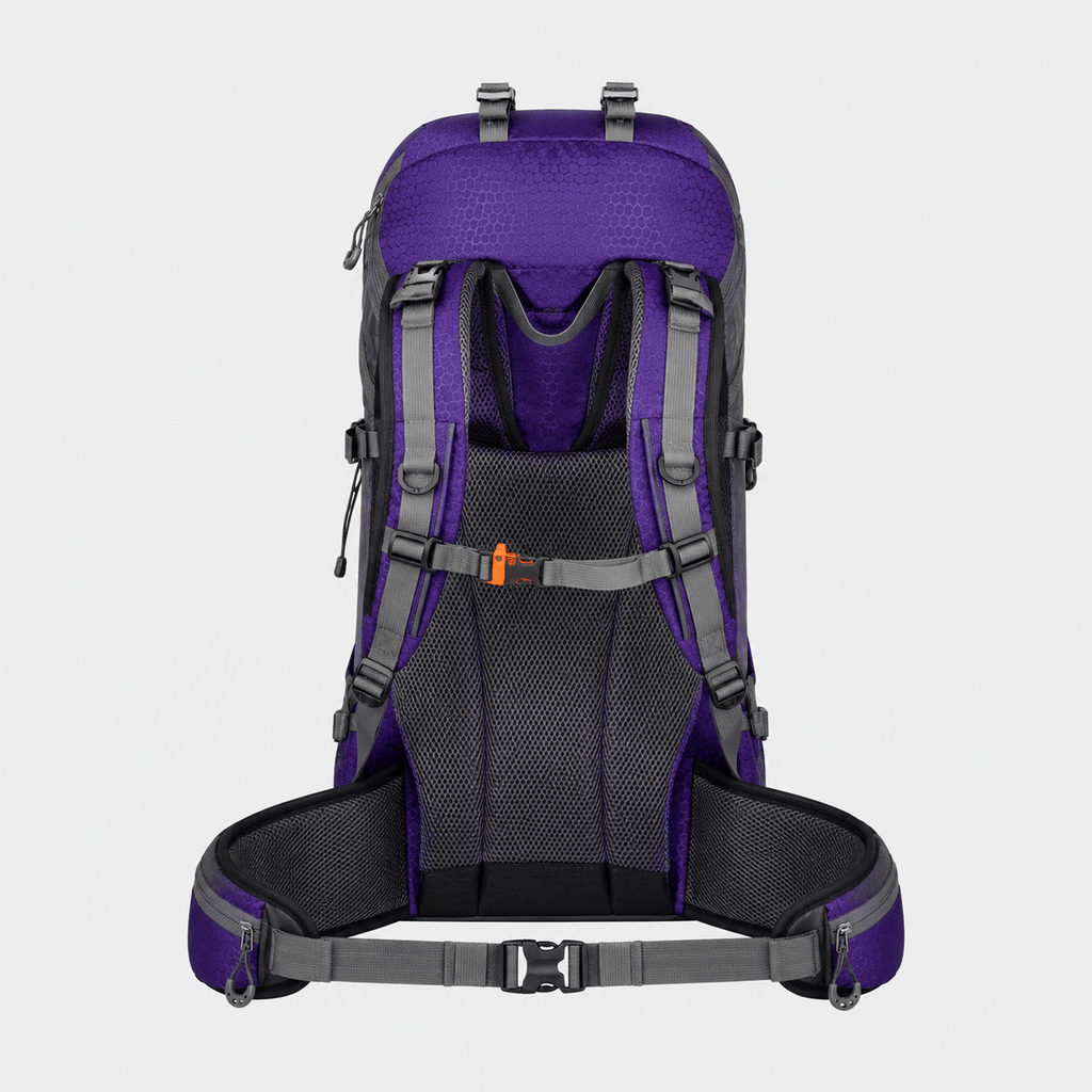Hiking Camping 60L hiking backpack with rain cover trekking pack